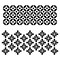 Circle Flower Motif Embossing 12 x 12 Stencil | FS073 by Designer Stencils | Floral Stencils | Reusable Stencils for Painting on Wood, Wall, Tile, Canvas, Paper, Fabric, Furniture, Floor | Reusable Stencil for Home Makeover | Easy to Use & Clean